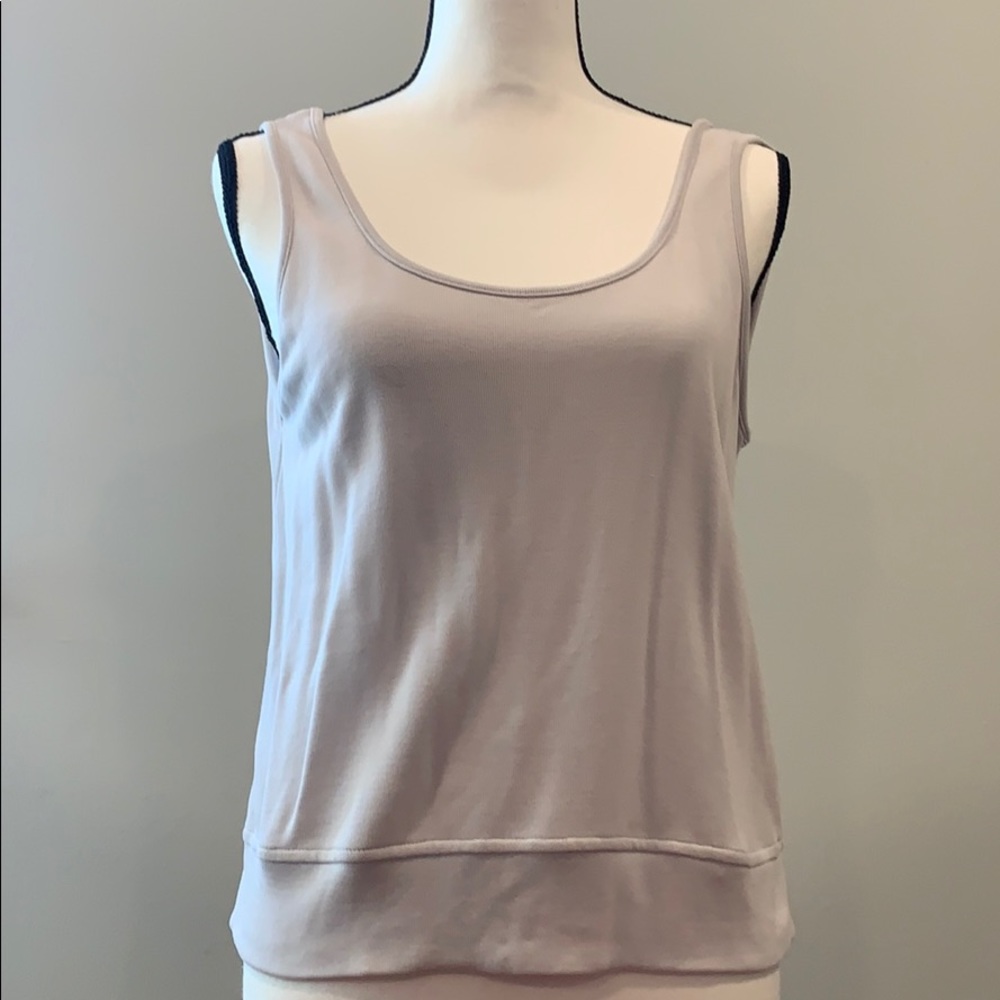 Athleta NWOT light grey flowy XSP tank